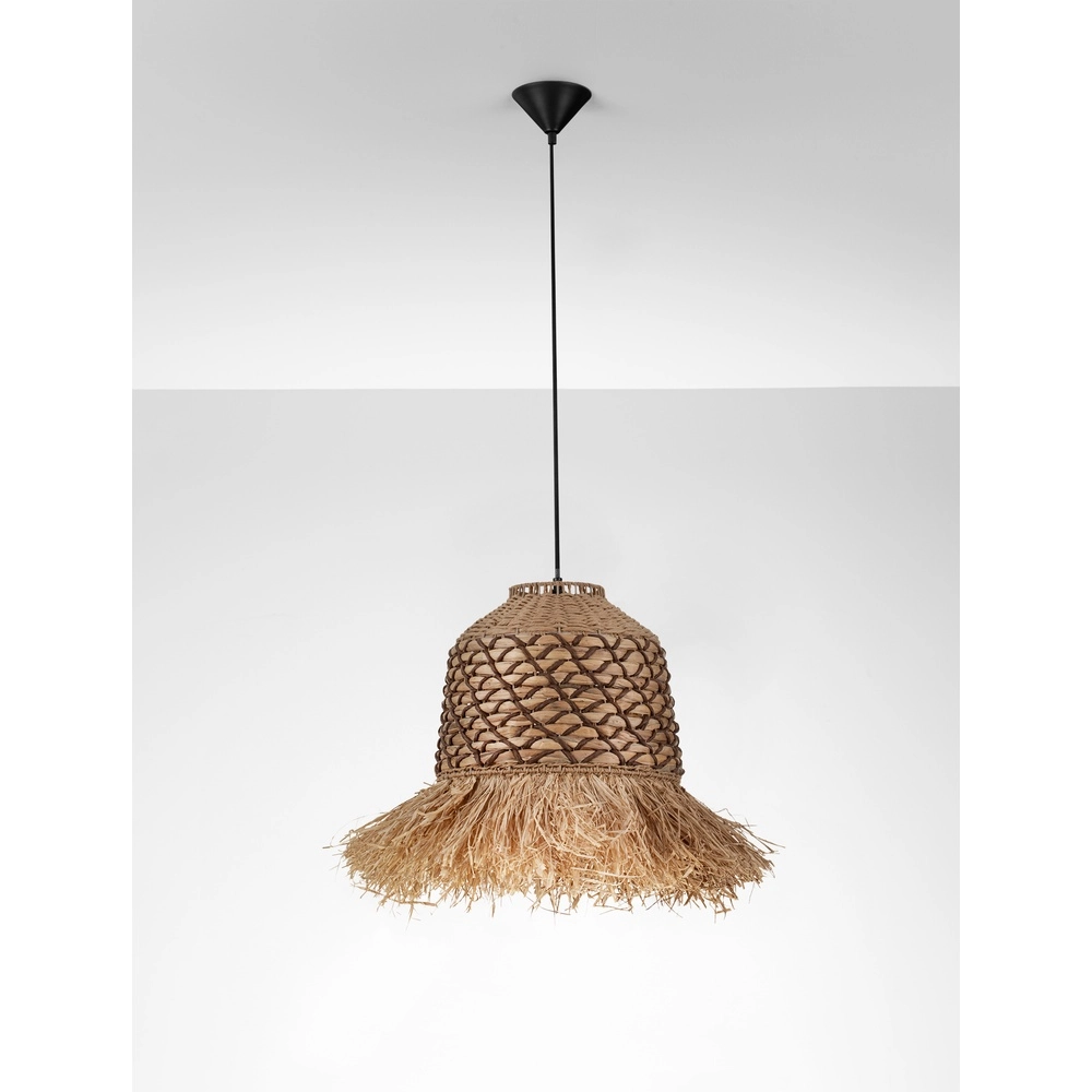 Stroh-Lampe Sorello braun Lyora 5212017477415