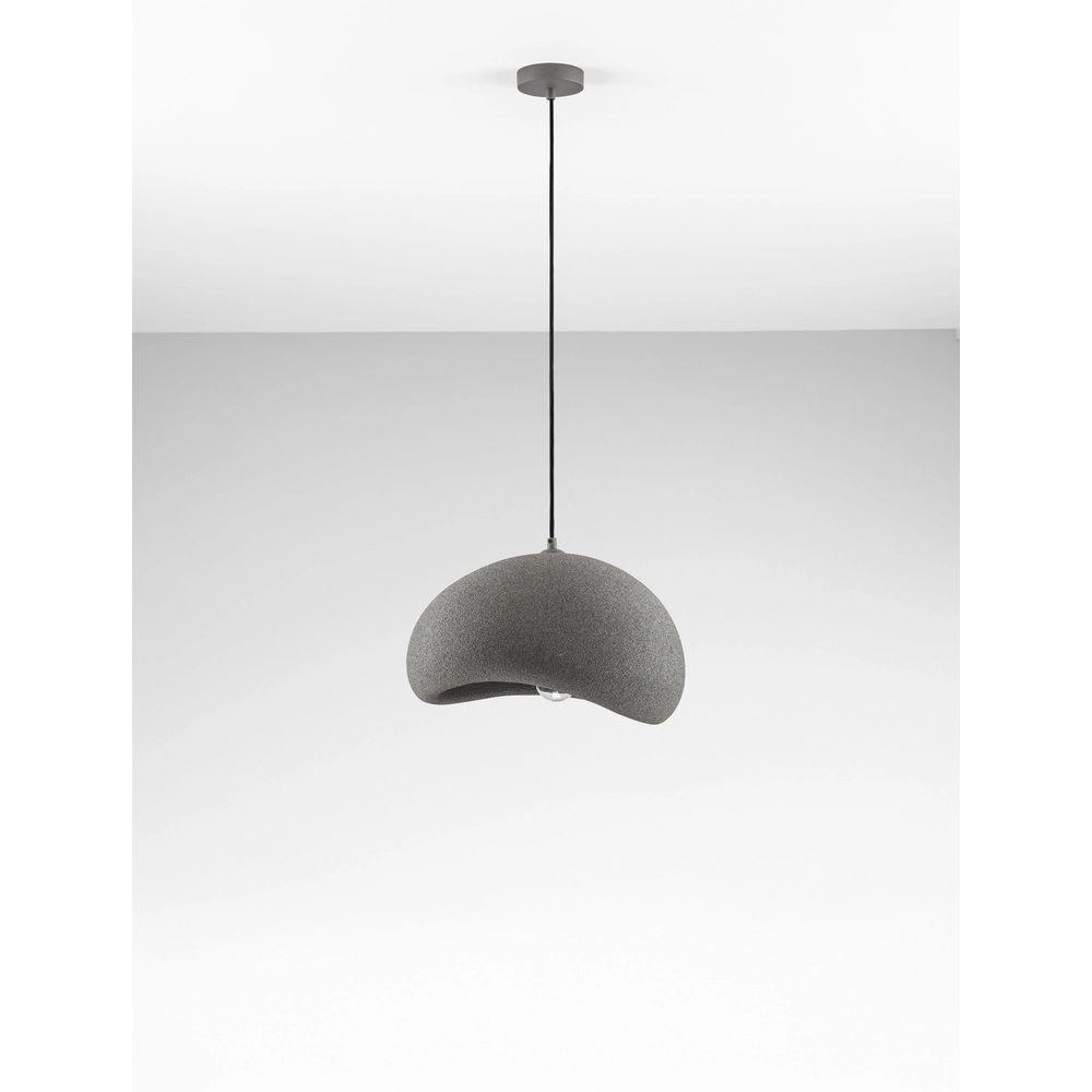 Natürliche Pendelleuchte Aere grau 40cm Lyora 5212017476692