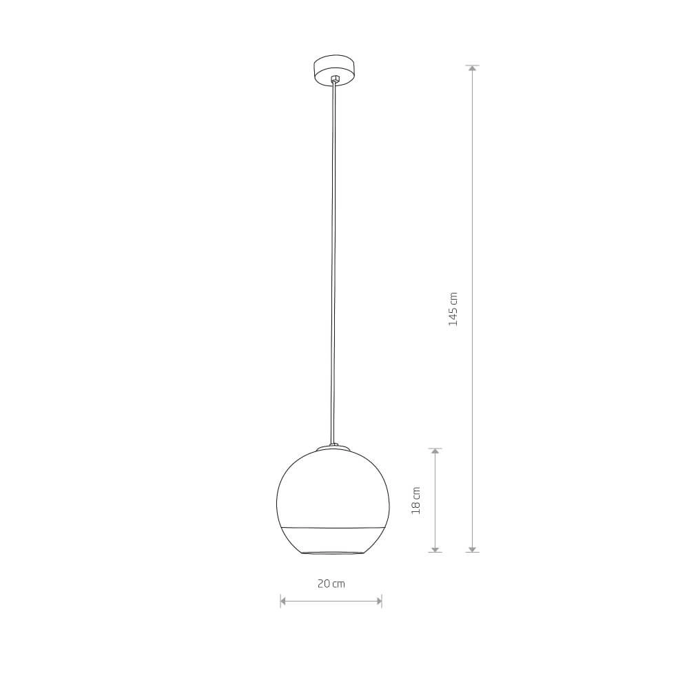 Kugel-Hängelampe Globe Plus S Ø 20cm Lyora 5903139760591