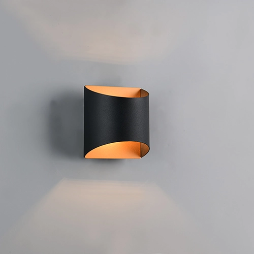 Wandlampe Samdel Design Schwarz mit Gold Trio 4017807672299