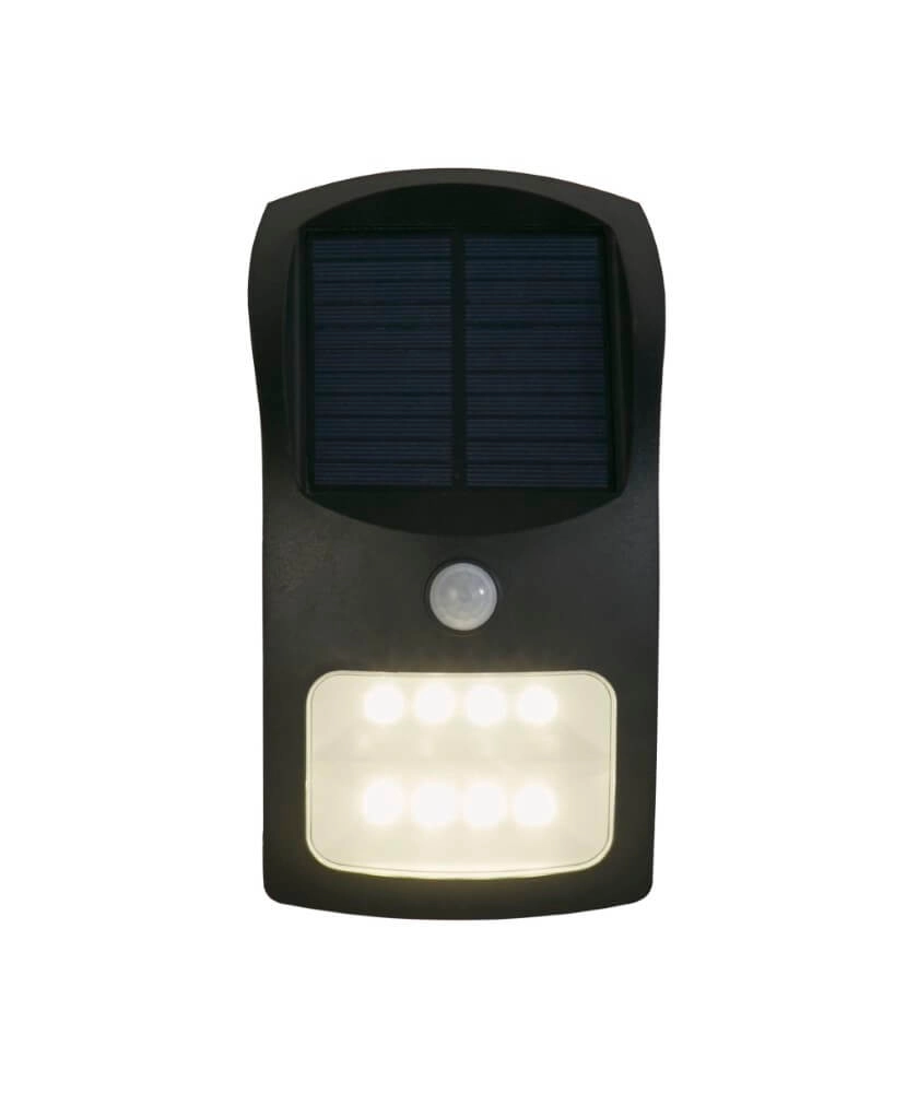 Schwarze Wandlampe Solar Design Searchlight 5053423241449
