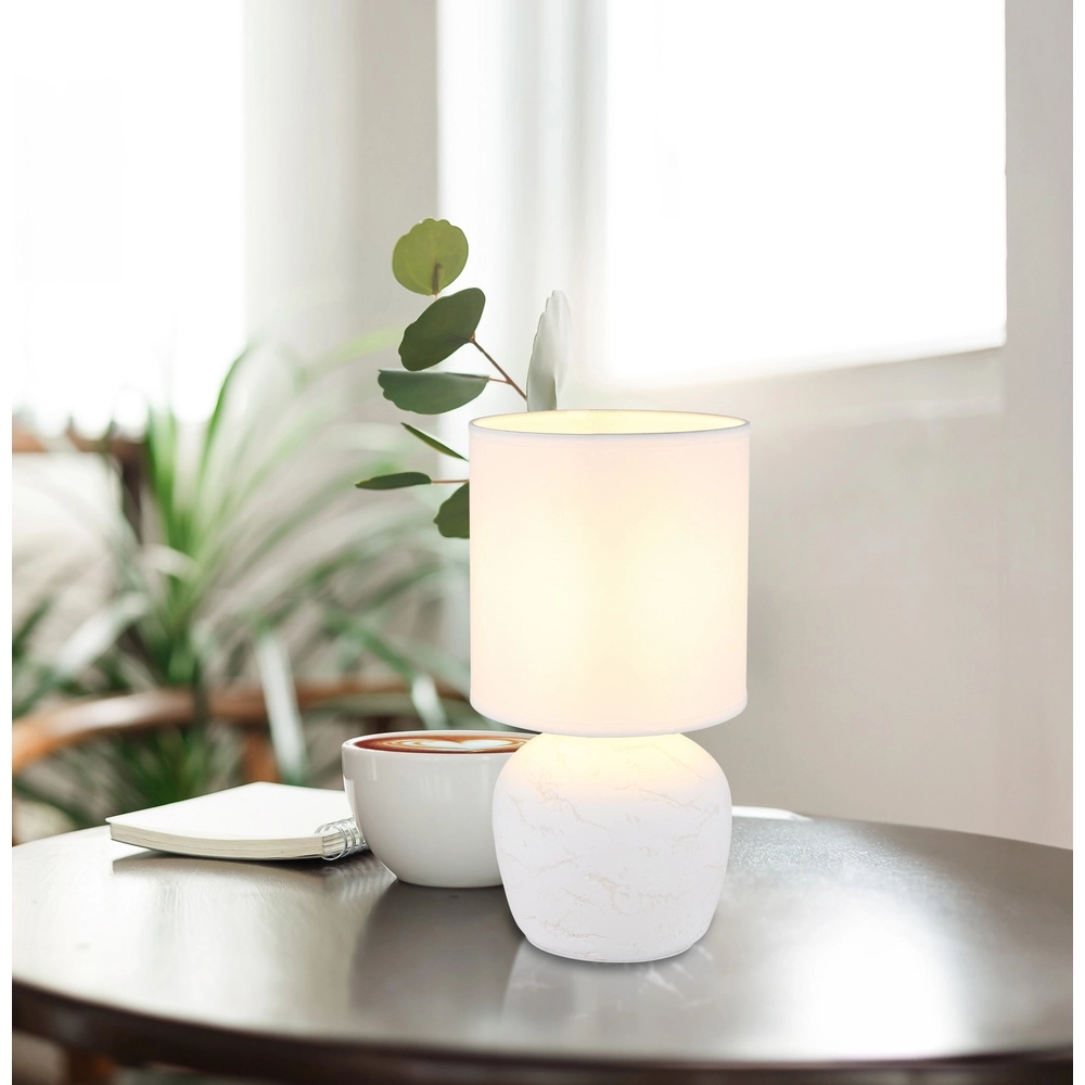 Design-Tischlampe Marble Weiß Globo 9007371518050
