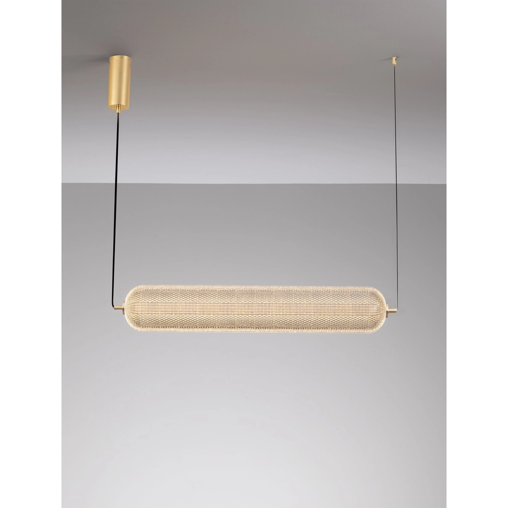 Einzigartige Pendellampe Klelia Horizontales Gold Lyora 5212017452696
