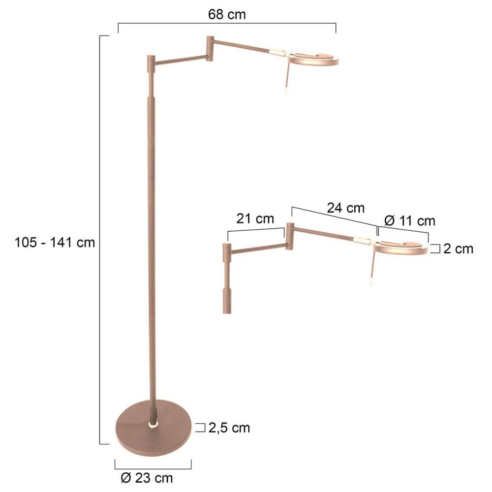 Leselampe Turound Design Bronze Steinhauer 8712746171037