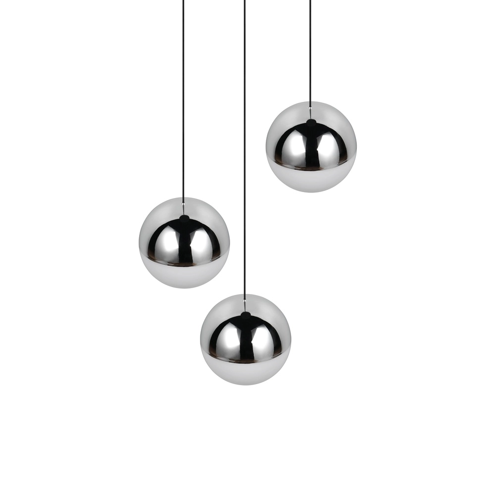 3-Licht Pendellampe Senta Rundchrom Trio 4017807685824