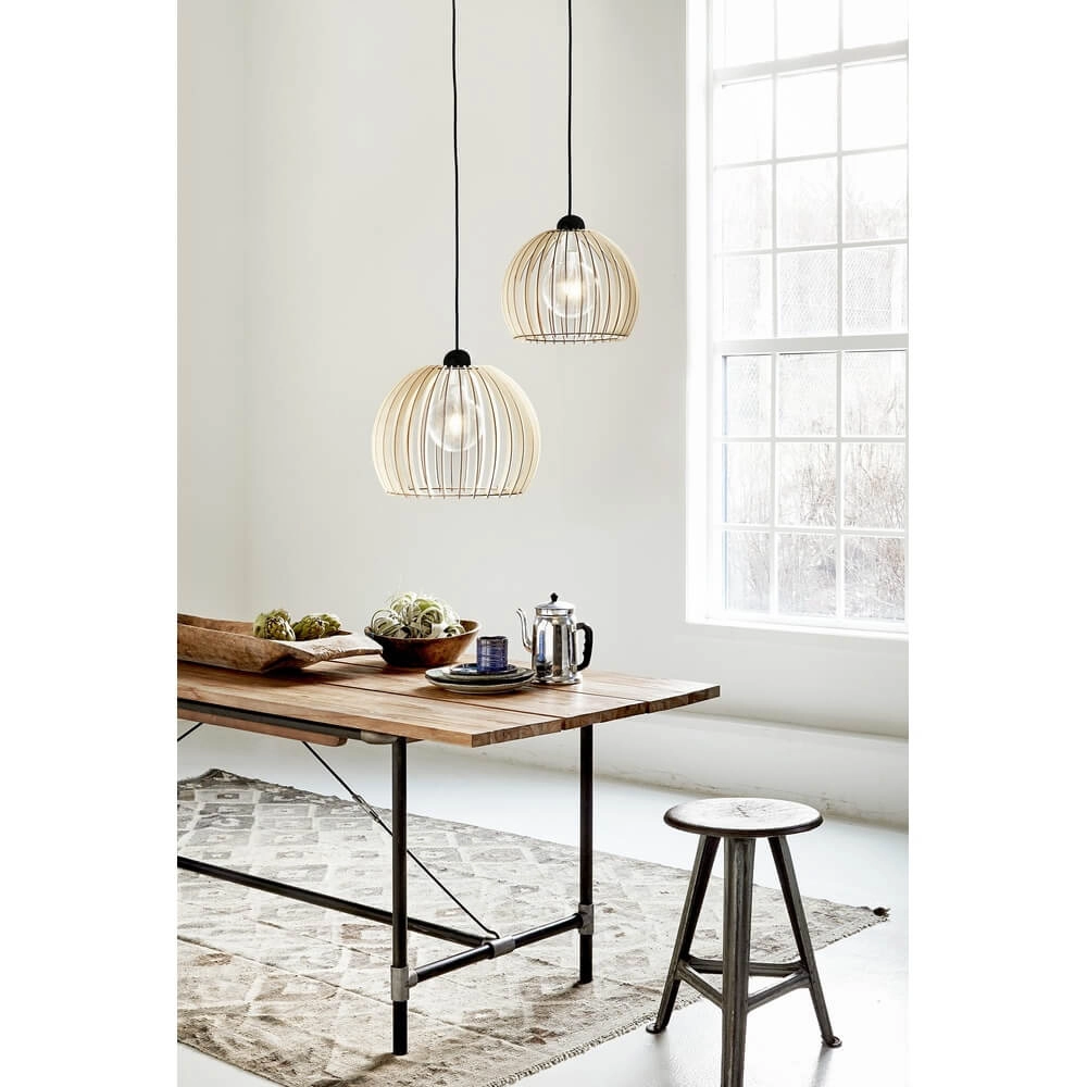 Pendelleuchte Chino Holz Ø 25cm Nordlux 5701581346284