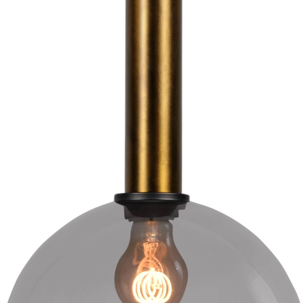 Hängelampe Ø 25cm Bella 2 Antikes Messing mit Rauchglas Masterlight 8718121334097