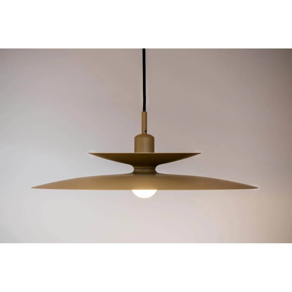 Pendelleuchte Linares Regenschirm braun Ø 50cm Artdelight 8720701101678