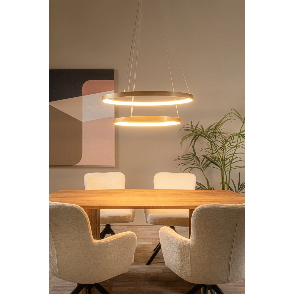 Goldene Pendellampe Vidal Ø 78 cm schlankes Design Premium by Lucide 5411212460929