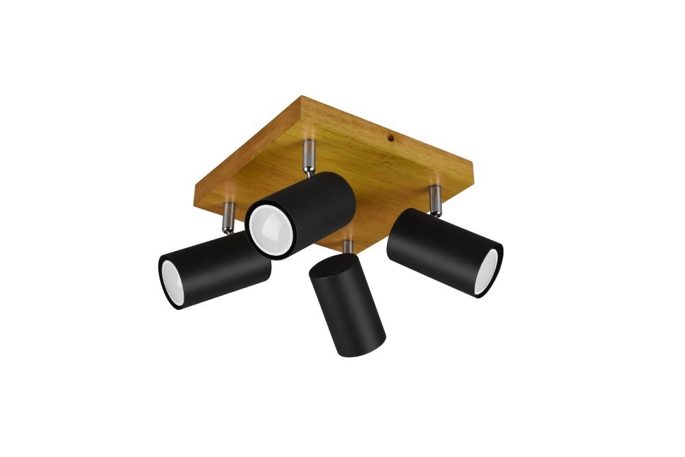 Spot Marley schwarz zu holz Trio 4017807488043