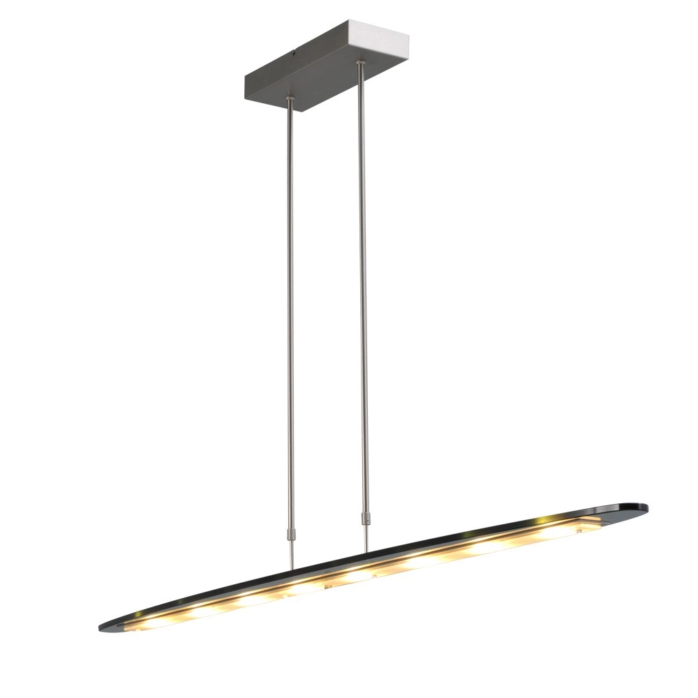 Esszimmerlampe Vigo 2 140 cm Nickel mit Schwarz