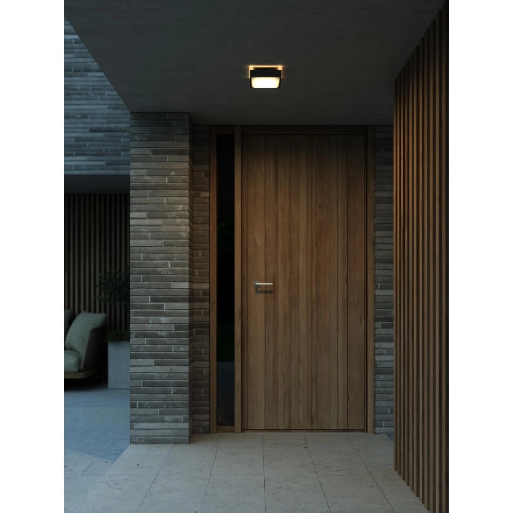 Design-Wandleuchte Oliver schwarzes Quadrat Nordlux 5704924010996