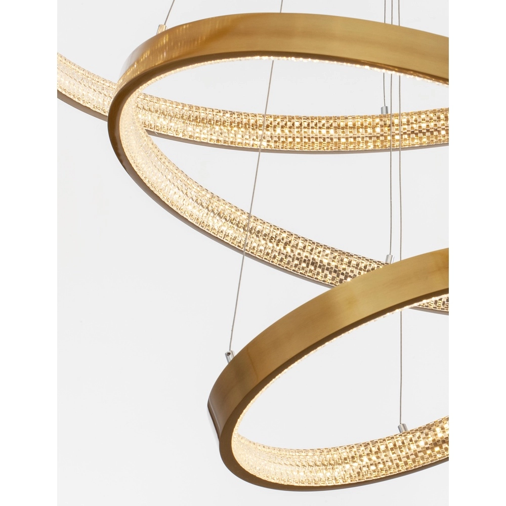 Pendelleuchte Preston gold Ø 80cm dreifach Lyora 5212017424112