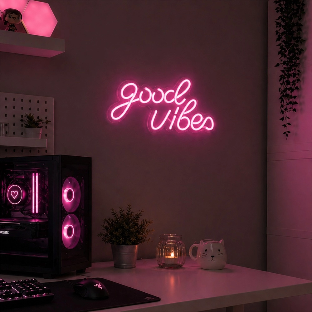 Neon-Wandlampe Neon-Tales "Gute Vibes" Brilliant 4004353476914