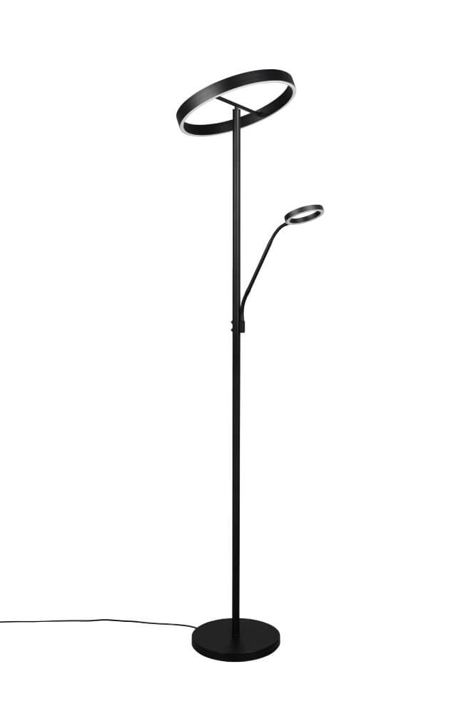 Design-Leselampe Willis Schwarz – 180 cm Trio 4017807618112