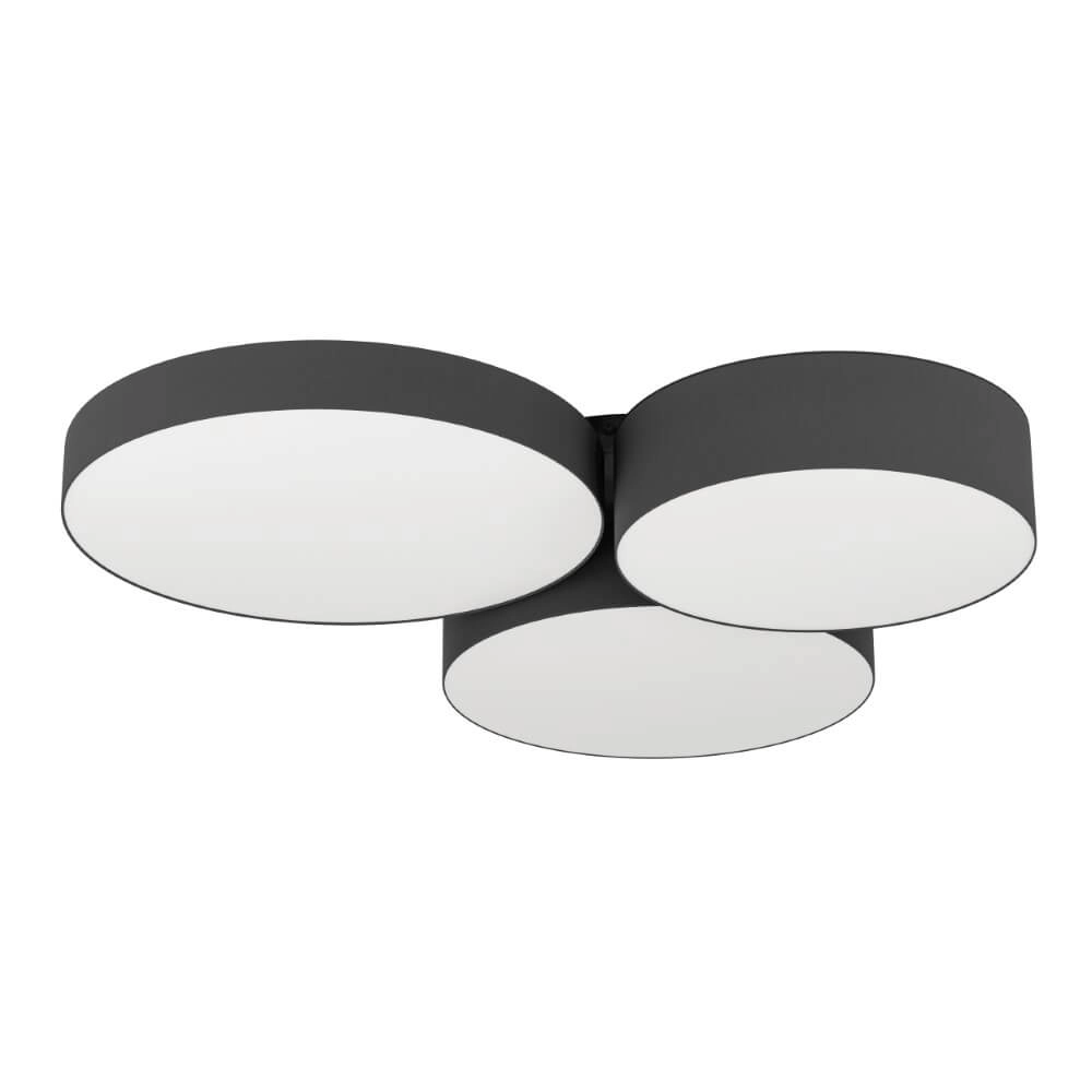 LED-Deckenleuchte Barbano-Z 3-flammig – schwarz