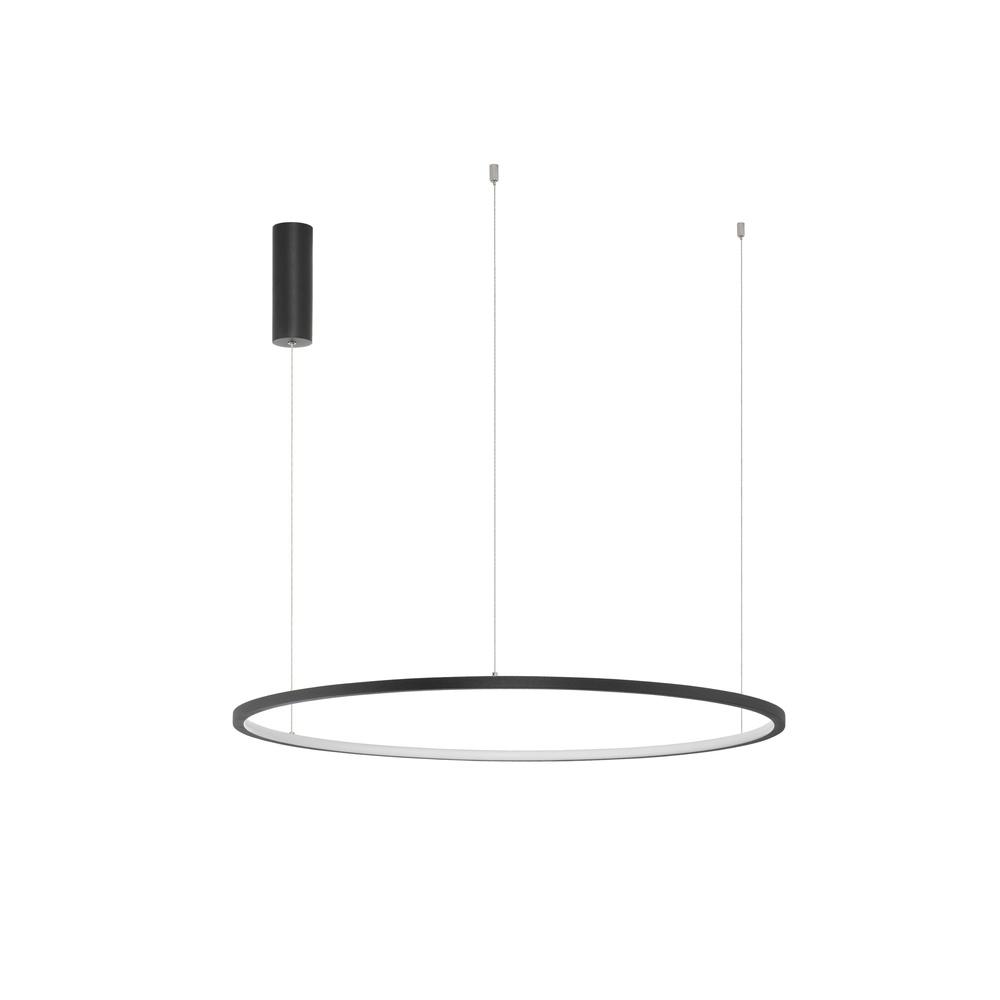 Runde Pendelleuchte Tarquin schwarz Ø 80cm Lyora 5212017438300