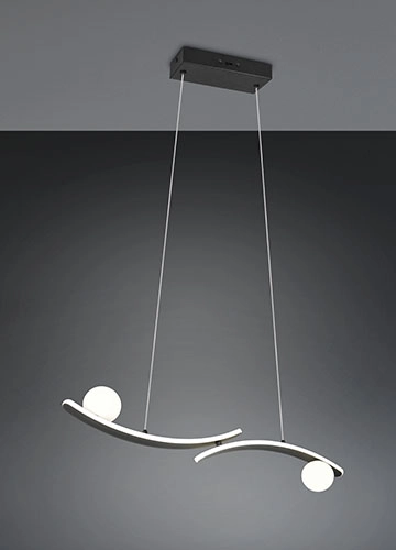 Design-Pendellampe Napoli Schwarz Trio 4017807683462