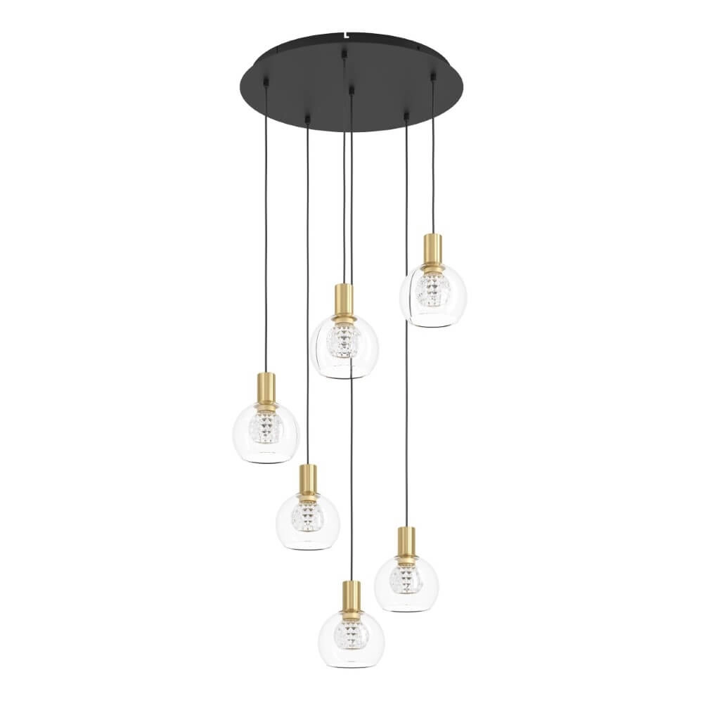 Design-Hängelampe Terque schwarzes Gold Stars of Light 9008606274086