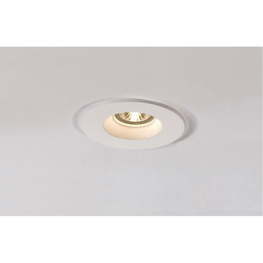 Einbaustrahler Plastra GU10 weiß 13cm SLV 4024163160612