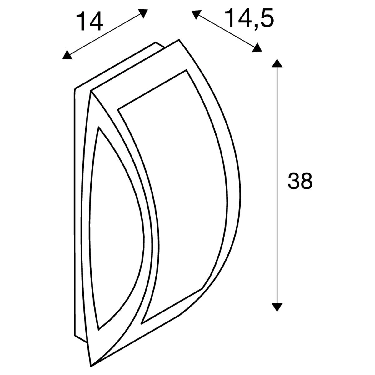 Außenleuchte Meridian 2 Silbergrau SLV 4024163105163