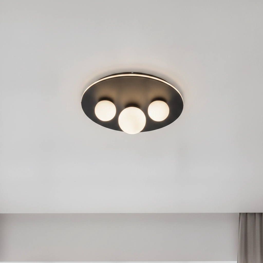 Design-Deckenleuchte Velna schwarz Ø 49,5cm
