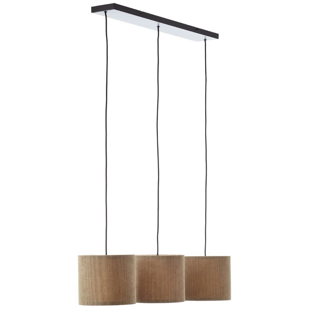 Hängelampe mit 3 Leuchten Tony graues Design Brilliant 4004353446313