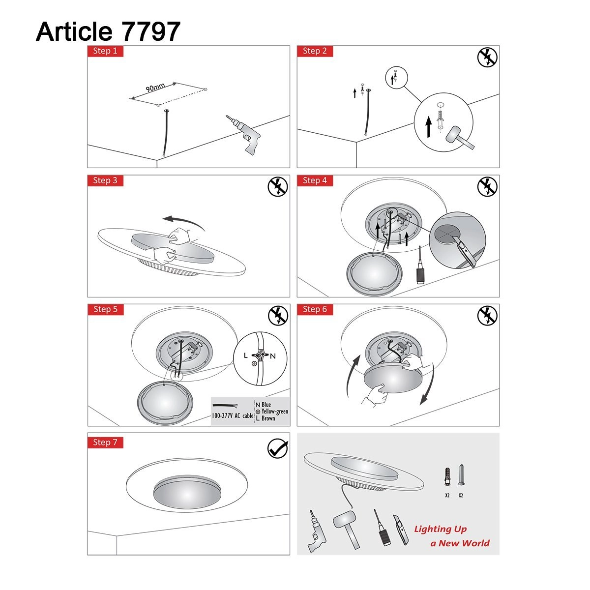 Ø 28cm Deckenleuchte Lido Steinhauer 8712746132274