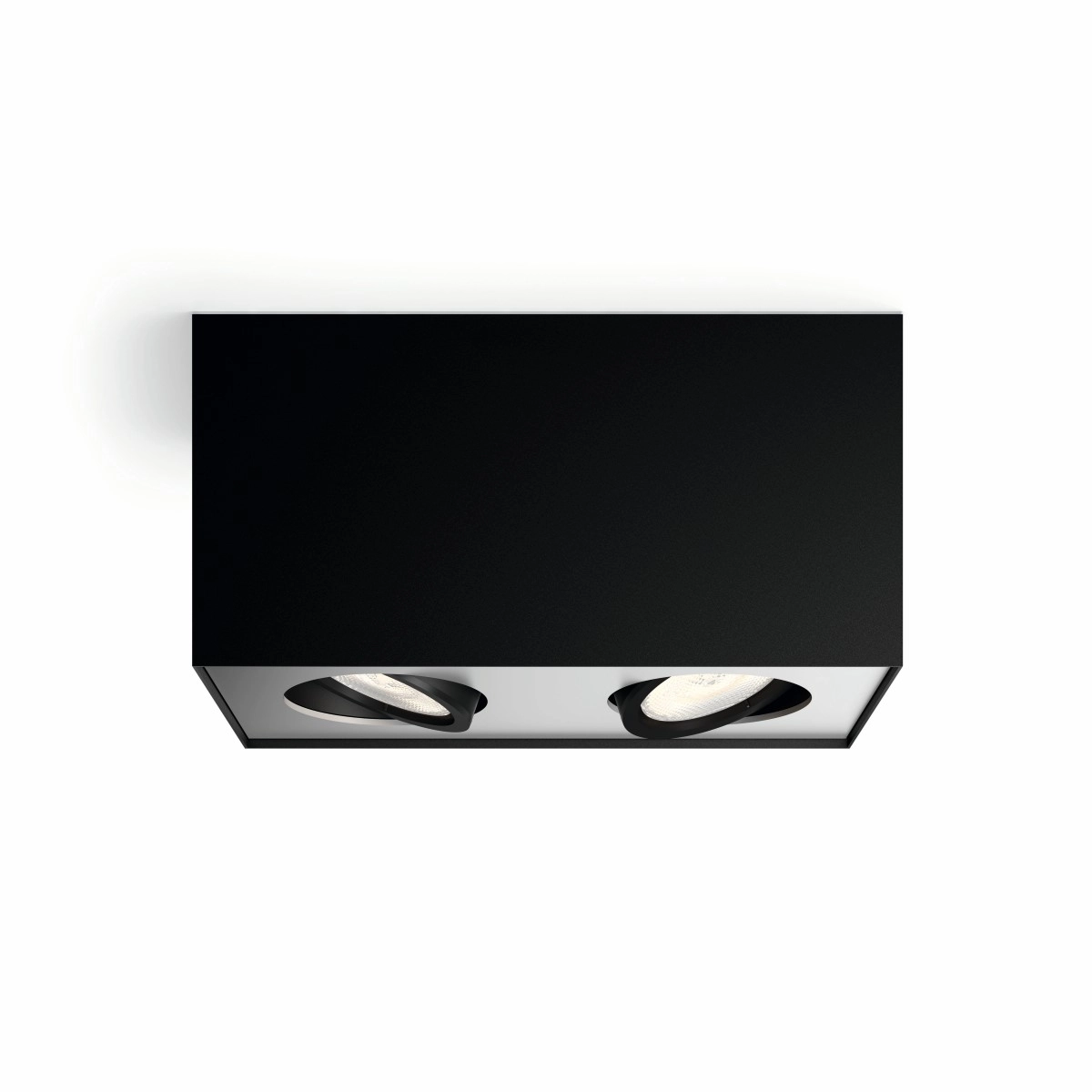 Spot-Leuchte Box 2-flammig schwarz