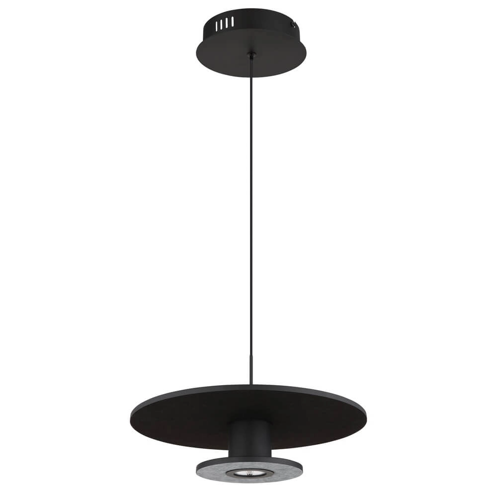 Schwarze Pendelleuchte Carter Ø 38cm mit Filz Globo 9007371474745