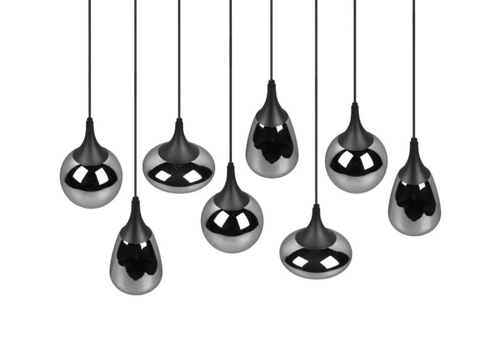 Hängelampe mit 8 Leuchten Lumina mit Rauchglas Trio 4017807542301