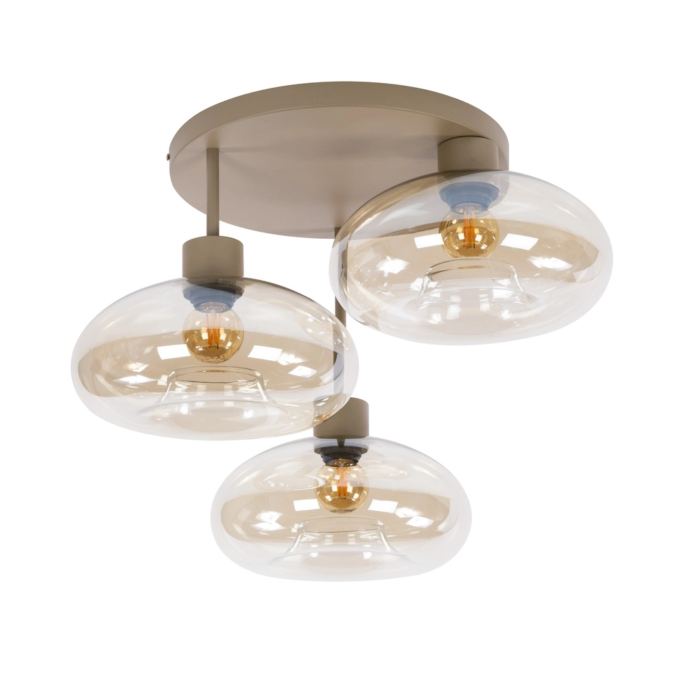 Design-Deckenlampe Serene 3-hell sandbraun Lyora 8716803514782
