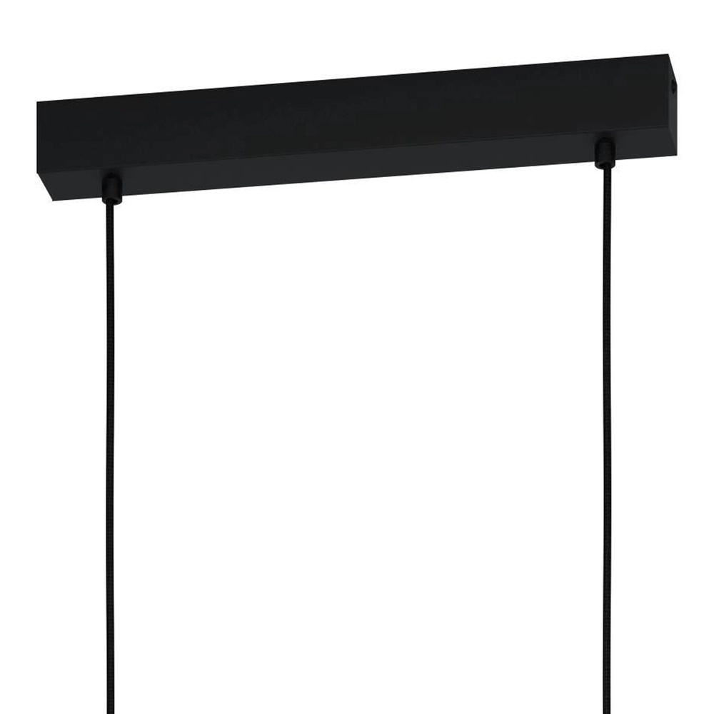 3L-Pendelleuchte Hornwood 2 Schwarz mit Rauchglas Eglo 9002759436063