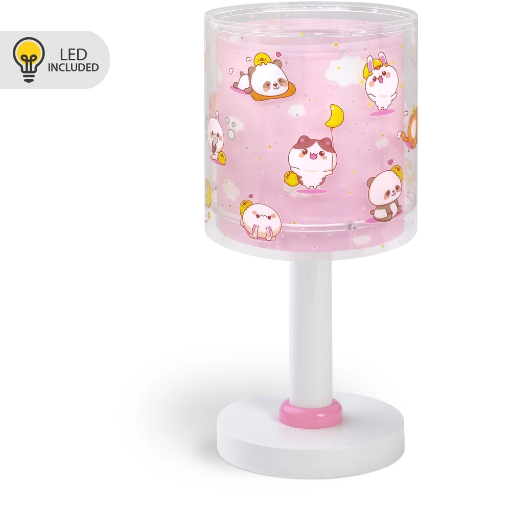 Tischleuchte für Kinder Kawaii Friends Pinkes Leuchten im Dunkeln