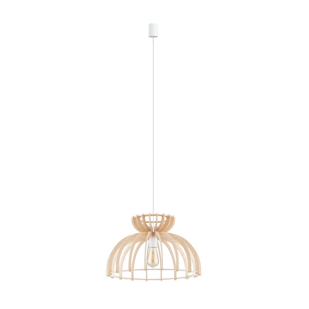 Hängelampe aus Holz Kymi Ø 48cm - Holzbraun Lyora 5903139105729
