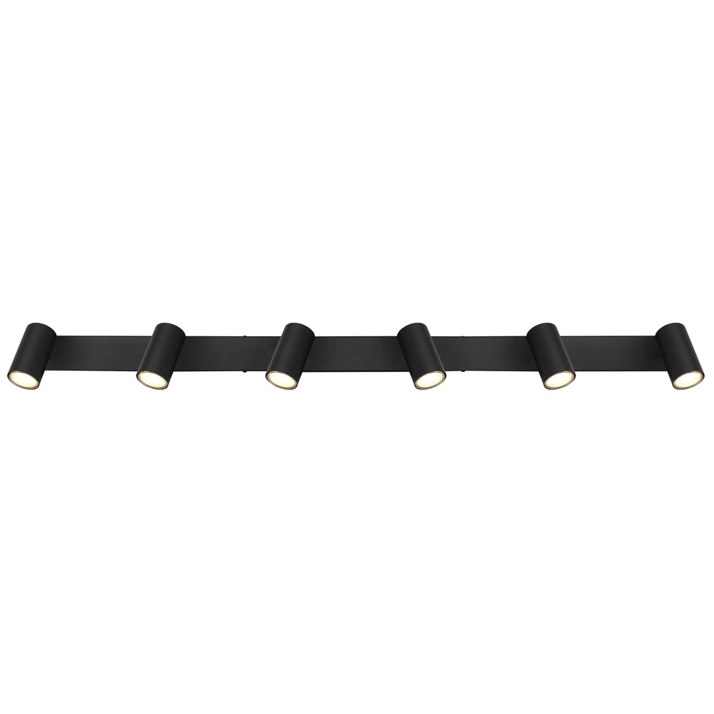 Deckenlampe 6-Licht Robby Schwarz Globo 9007371433599