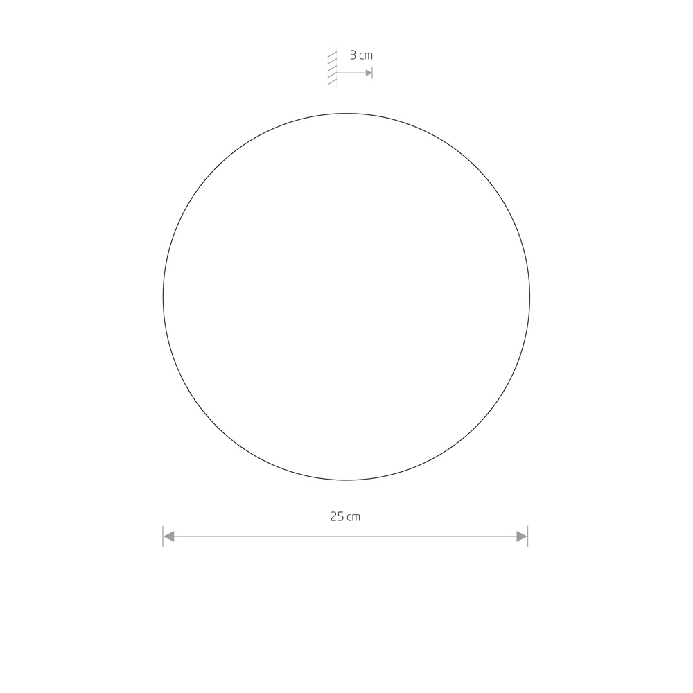 Design-Wandlampe Ring sandbraun Ø 25 cm Lyora 5903139126557