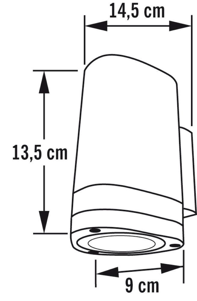 Wandspot Modena Downlight 12cm weiß KonstSmide 7318307511253