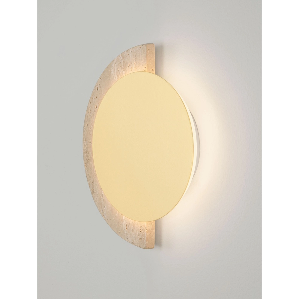 Design-Wandlampe Molli Travertin Ø 17 cm Lyora 5212063501300