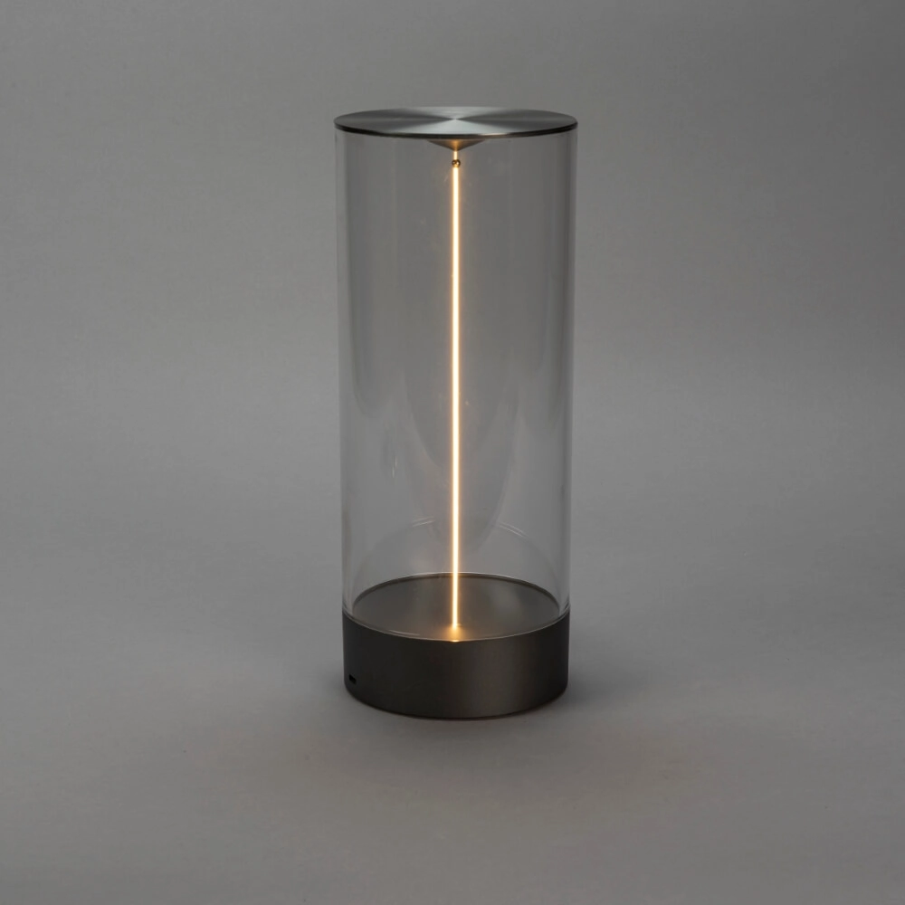 Wiederaufladbare Lampe Edison L anthrazit KonstSmide 7318307847376