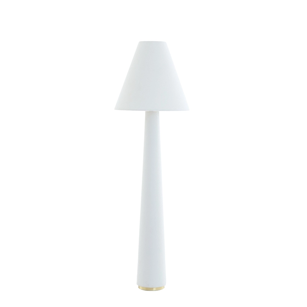 Stehlampe Devia Ø 50cm - bouclé - beige