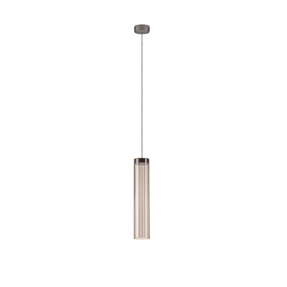 Design-Pendellampe Brielle Anthrazit mit Mokka-Glas Lyora 5212017495419