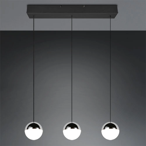 3-Licht Pendellampe Senta Chrom Trio 4017807685831