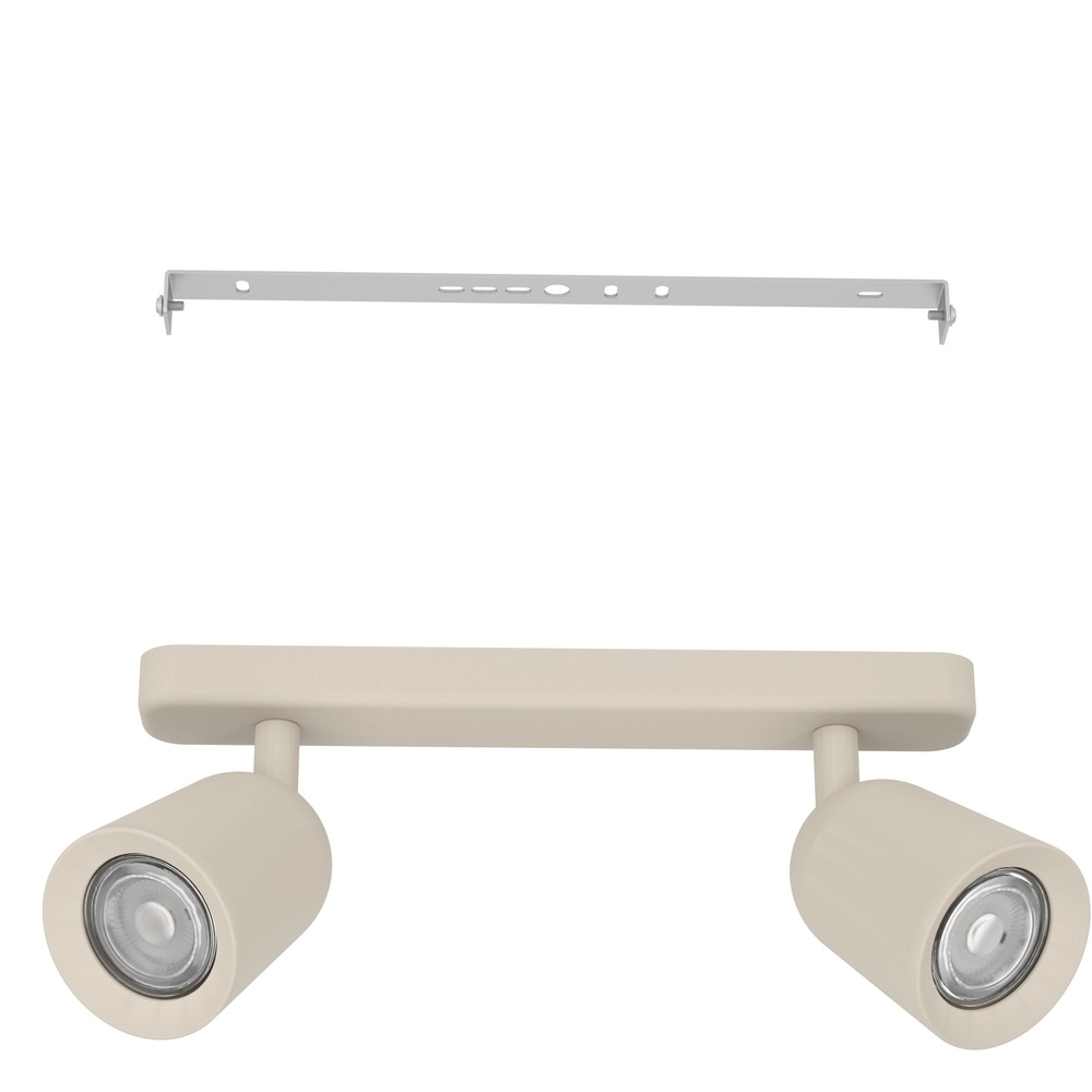 Sandbraune Deckenlampe Camaldoli 2x GU10 – orientierbar Eglo 9008606363162