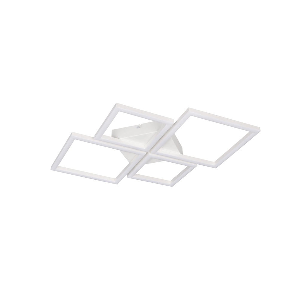 Moderne Deckenlampe Quilo Quadratweiß Trio 4017807704235