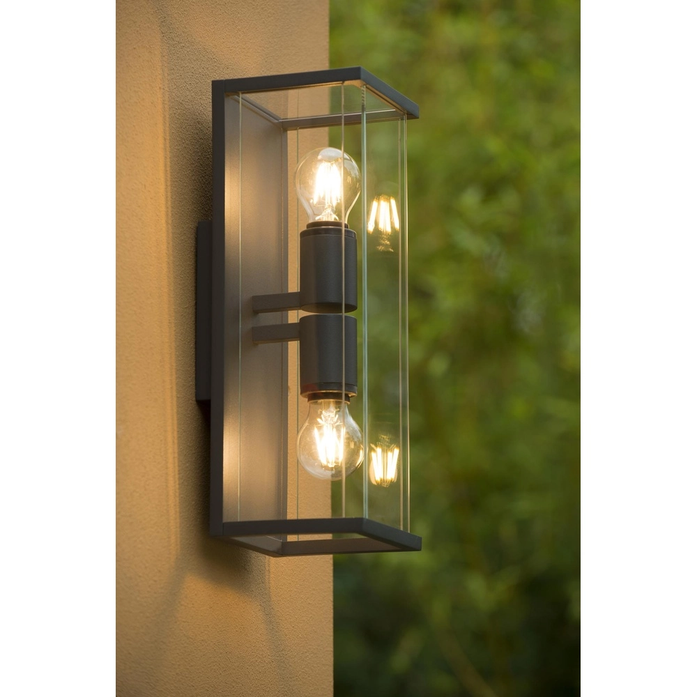 Elegante Wandlampe Claire Doppel-Anthrazit Lucide 5411212271495