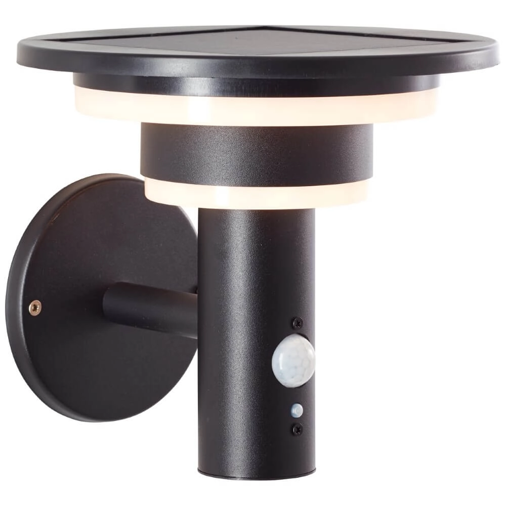 Schwarze Wandlampe Garvina mit Sensor Brilliant 4004353437731