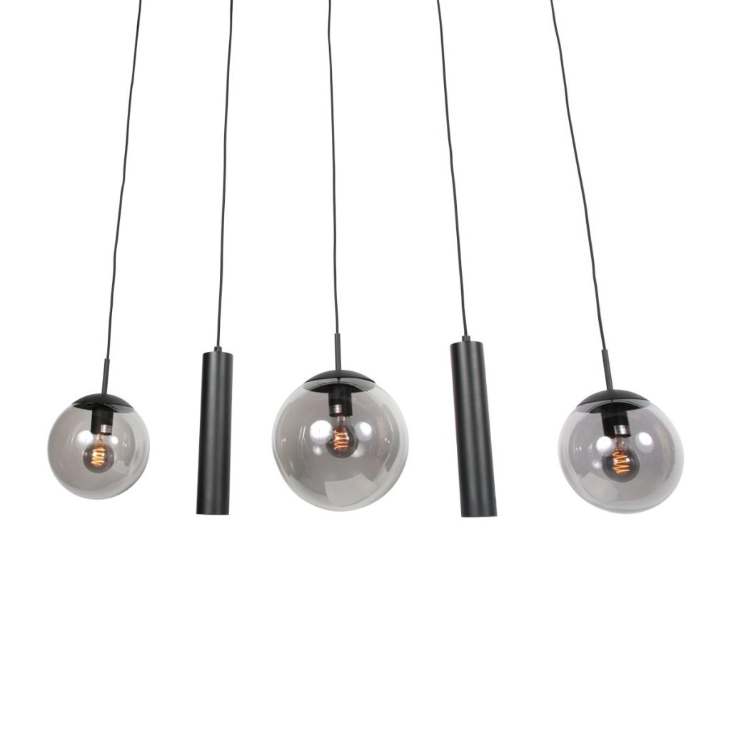 Design-Pendellampe Bollique 5-Licht Schwarz Steinhauer 8712746187687