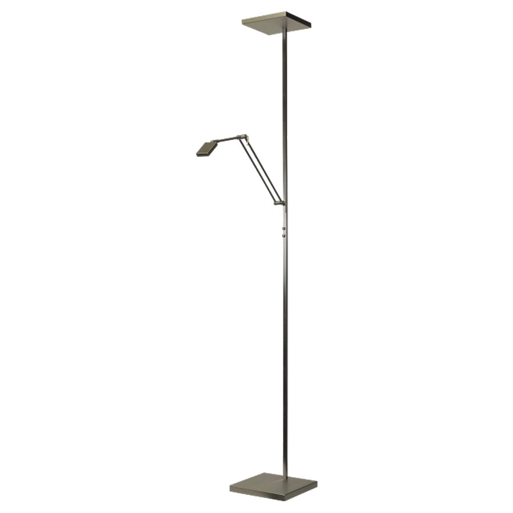 LED-Deckenfluter Denia 1 2 Lights 185 cm Nickelmatte