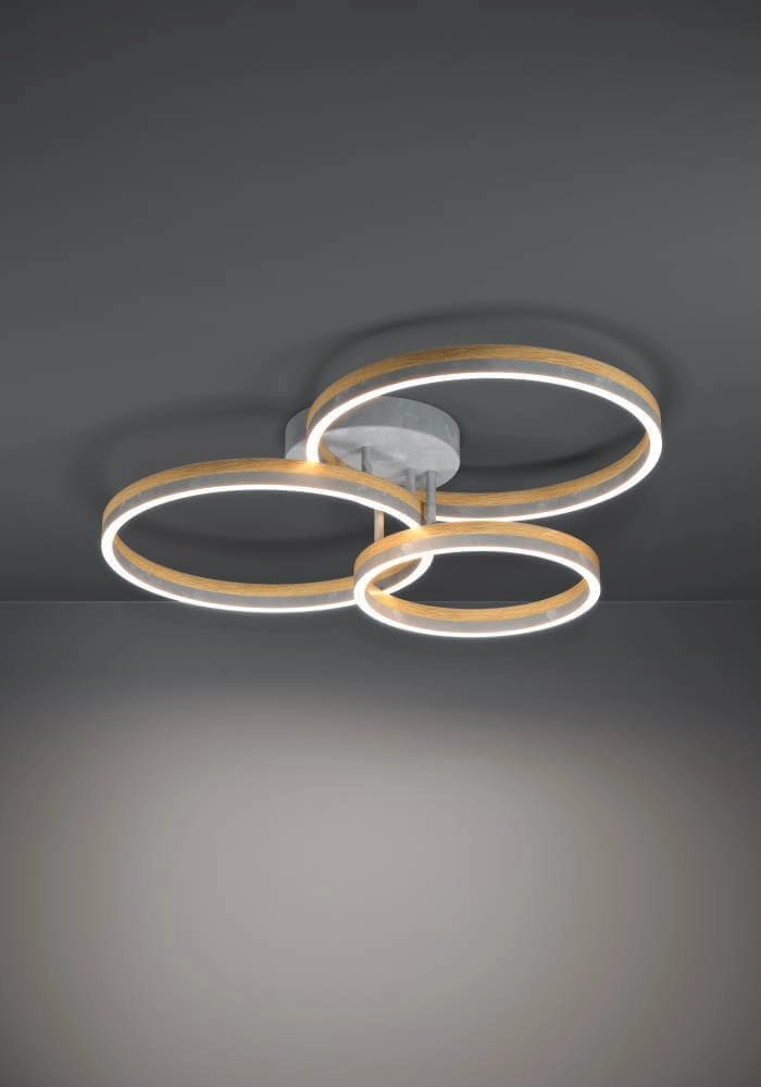 Ländliche LED-Deckenleuchte Cadinaro 3-flammig Stars of Light 9002759398958
